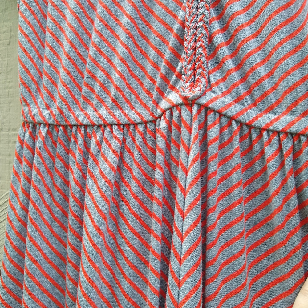 Torrid Braided Trim Striped Maxi Dress - Picture 3 of 8